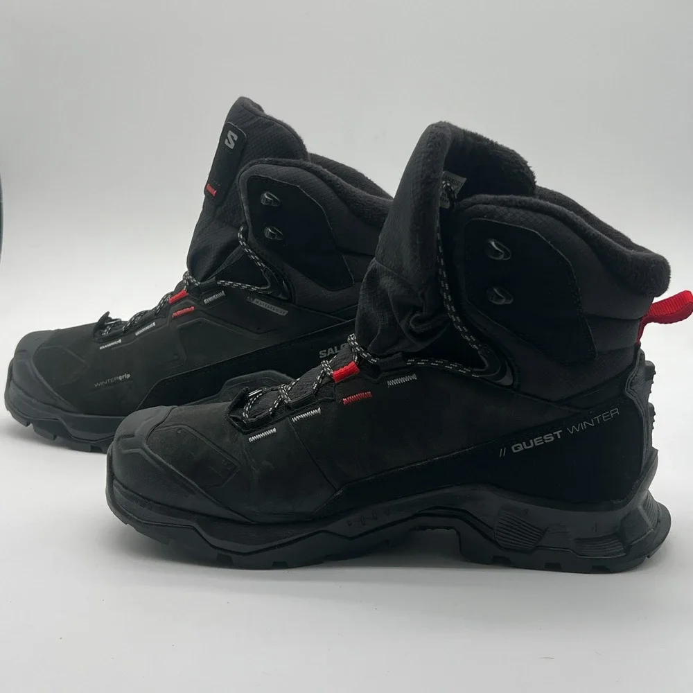 Salomon Quest Winter TS CSWP Waterproof Hiking Boots Mens Size 9.5 Black NIB